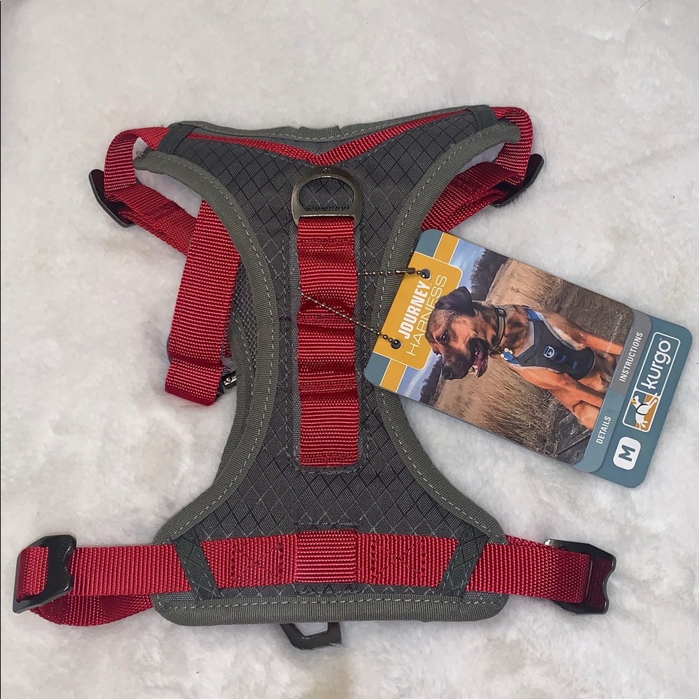 🪻 Kurgo Journey Air Polyester Reflective No Pull Red Dog Harness NWT M - Picture 7 of 11